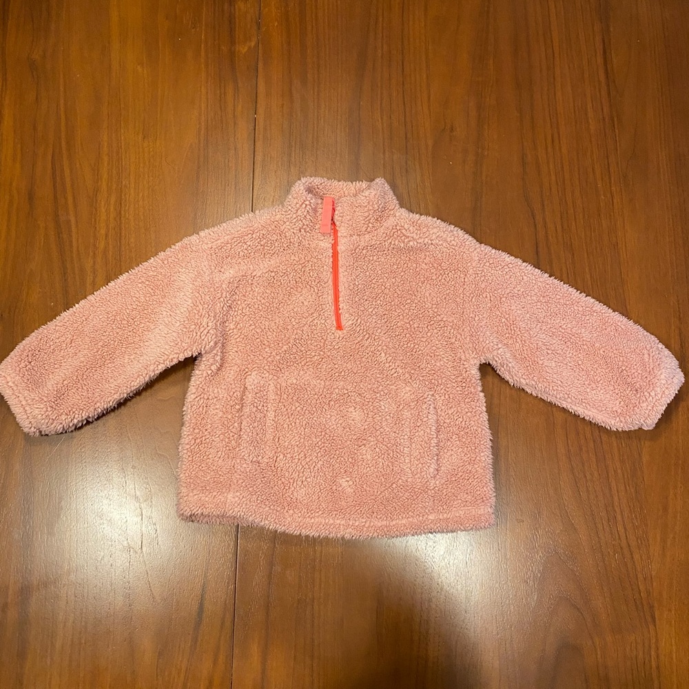 Gap toddler half zip sherpa hoodie